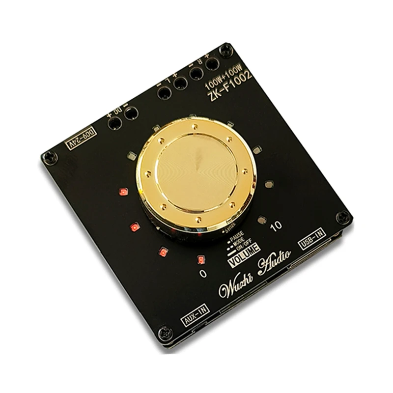 

ZK-F1002 Volume Indicator TPA3116D2 2.0 Channel 1 00Wx2 Stereo BT Audio Amplifier Board Module