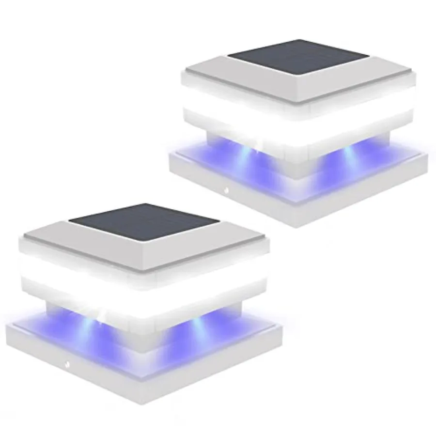 

Солнечные светильники для столбов 52 LED 160LM 6x6, уличные, IP65, водонепроницаемые, для деревянных столбов 4x4, 6x6, для заборов и террас, свет 6000K