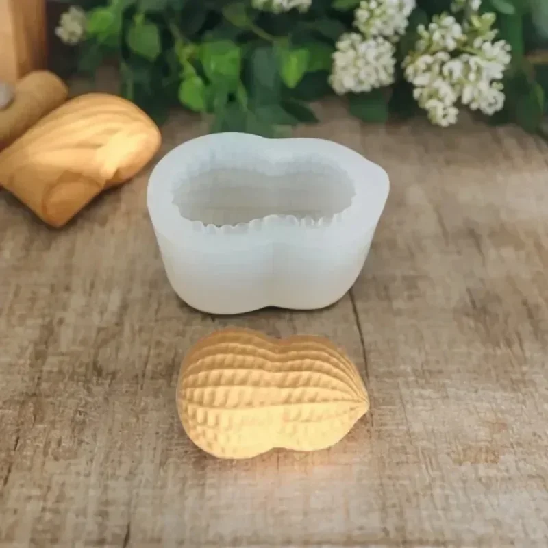 3pcs 2026 Top QualityNew Simulated Peanut Silicone Mold, DIY Handmade Candle Soap Plaster Resin Mould Craft - view 6