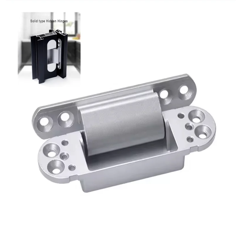 

2PCS Aluminum Door Invisible Hinge 110*31mm Heavy Duty Glass door 110 Degrees Aluminum Alloy Frame Ecological Concealed Hinge