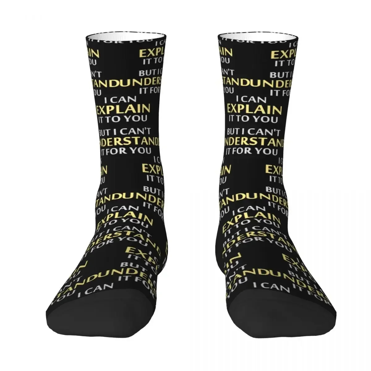 Engineer's Motto Can't Understand It For Yo Socks Harajuku Super Soft Stockings All Season Socks Accessories for Unisex Gifts