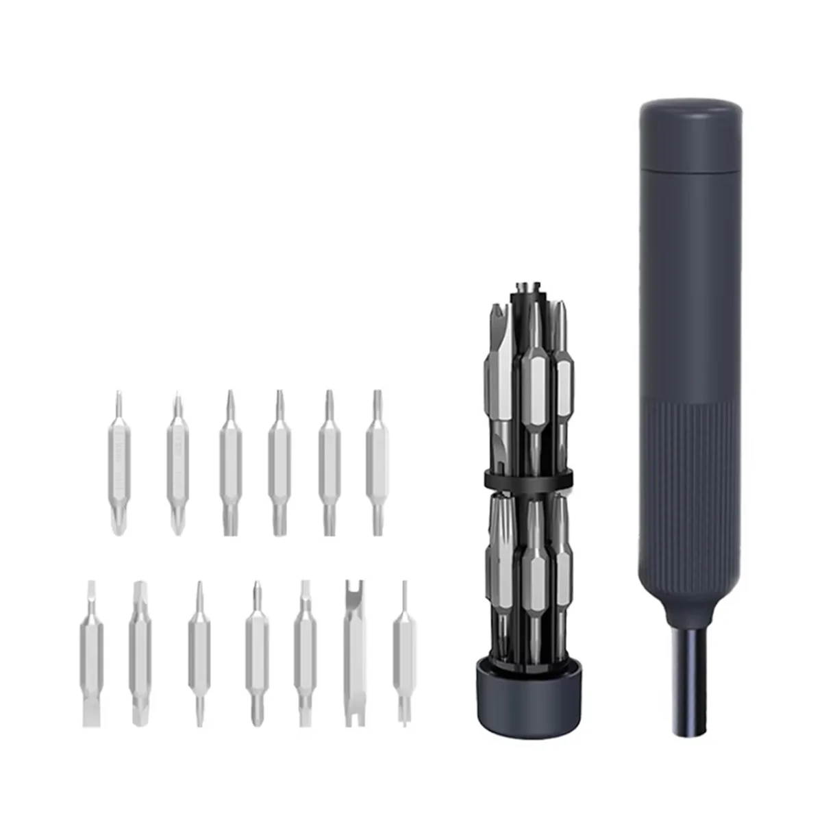 2025+ 27 in 1 Screwdriver Set Magnetic Bits Pen Style Manual Repair Tools Kit for Eyeglass Watch PC Jewelers Laptop Repair