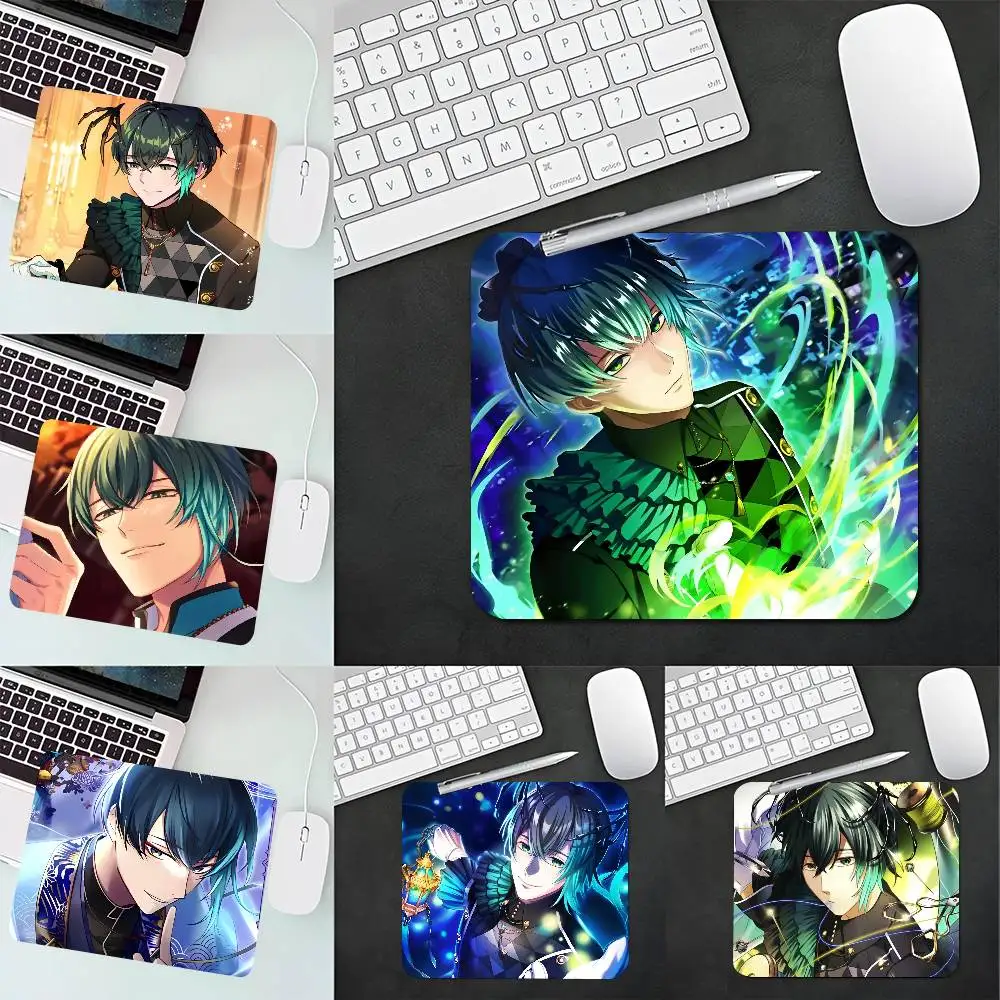 

1pc O-Obey Me Barbatos Anime Mousepad Small LockEdge Mouse Pad For Gamers Computer Desk Pad Rectangular Anti-slip Rubber