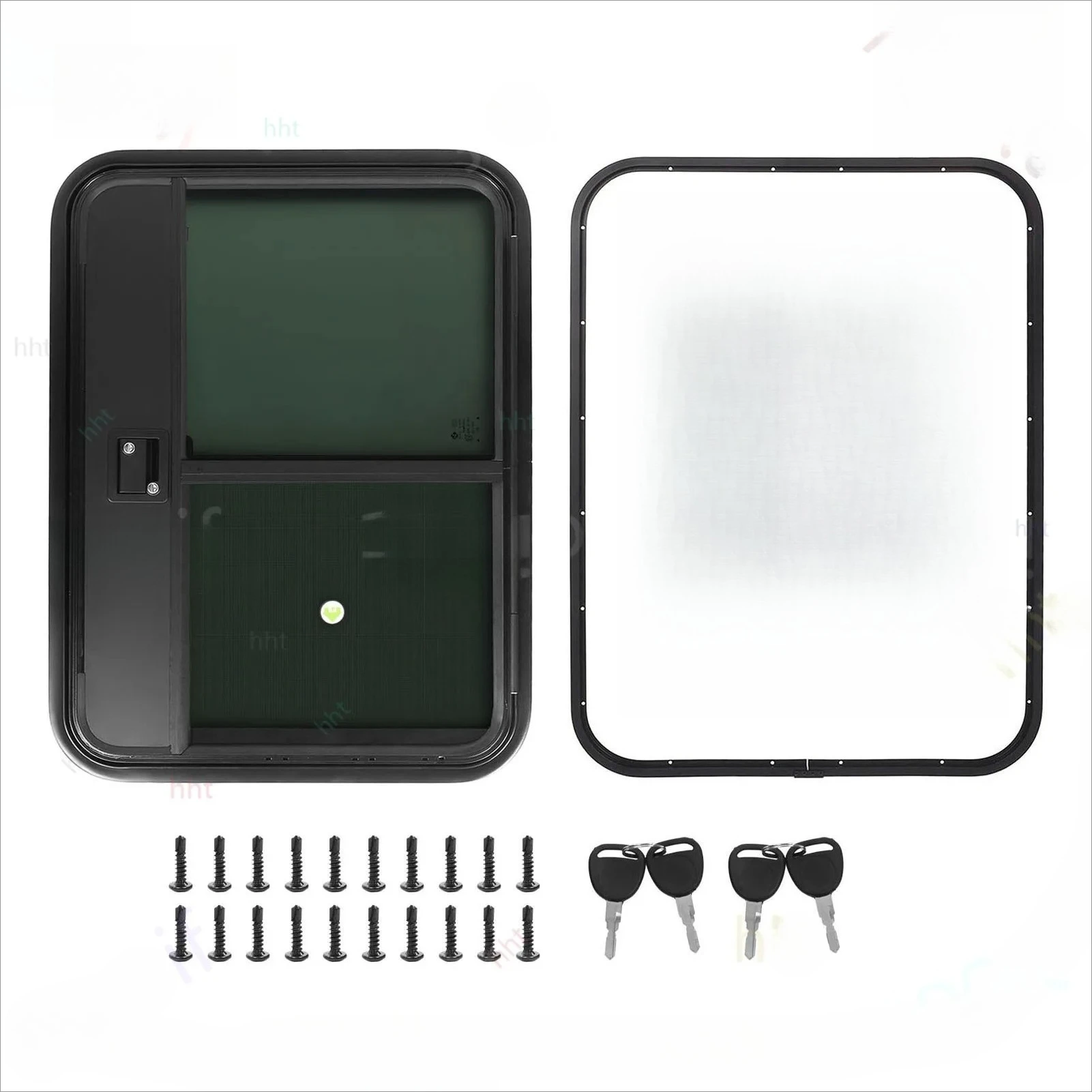 660×910mm RV  Entrance Door with Slide Window UV Proof Heat Insulation Sealed for RV  Trailer