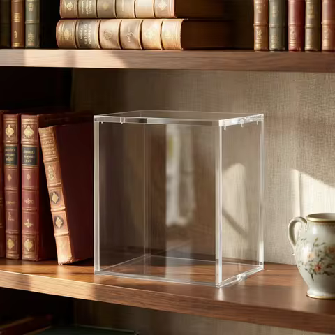 Booster Box Acrylic Case Protector Clear Acrylic Magnetic Closure Easy Top Loading Compatible with POKEMON Booster Boxes