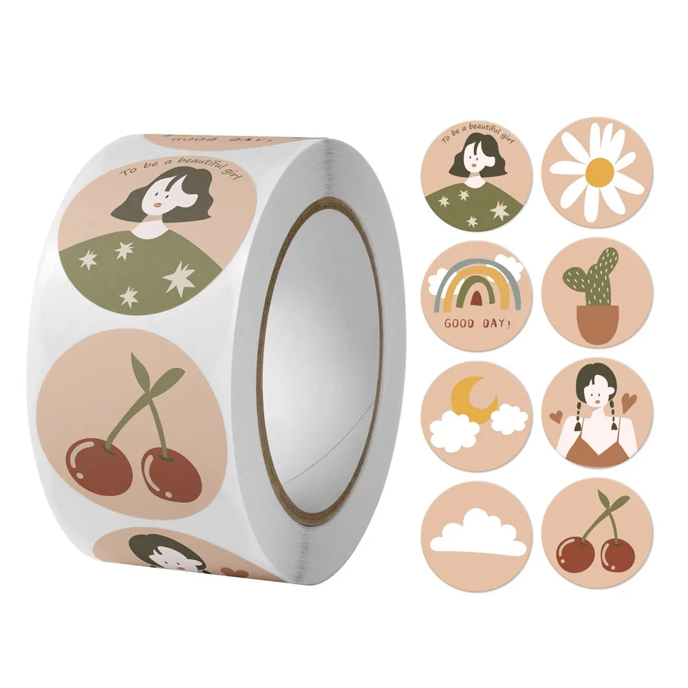 100-500 stücke Cartoon Tier Aufkleber Label Danke Nette Spielzeug Spiel Aufkleber für Kinder DIY Geschenk Abdichtung Label dekoration Liefert