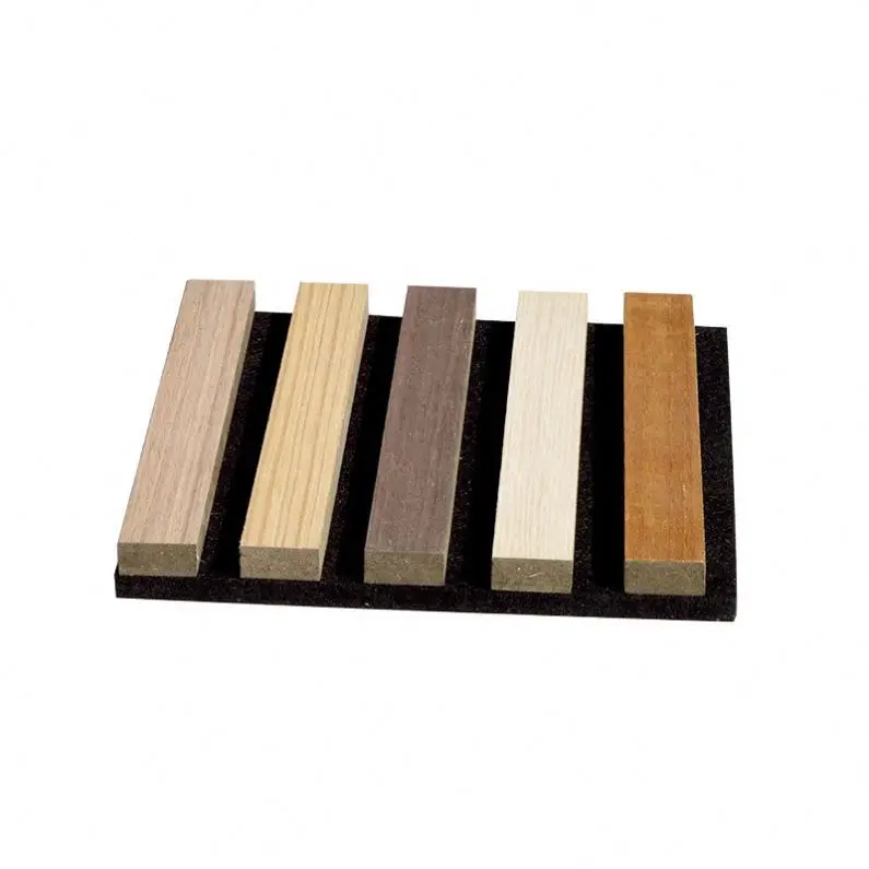 New Diffuse Acoustic Fiber Soundproof Wall Bedroom Decor Acoustic Batten Wall Panels