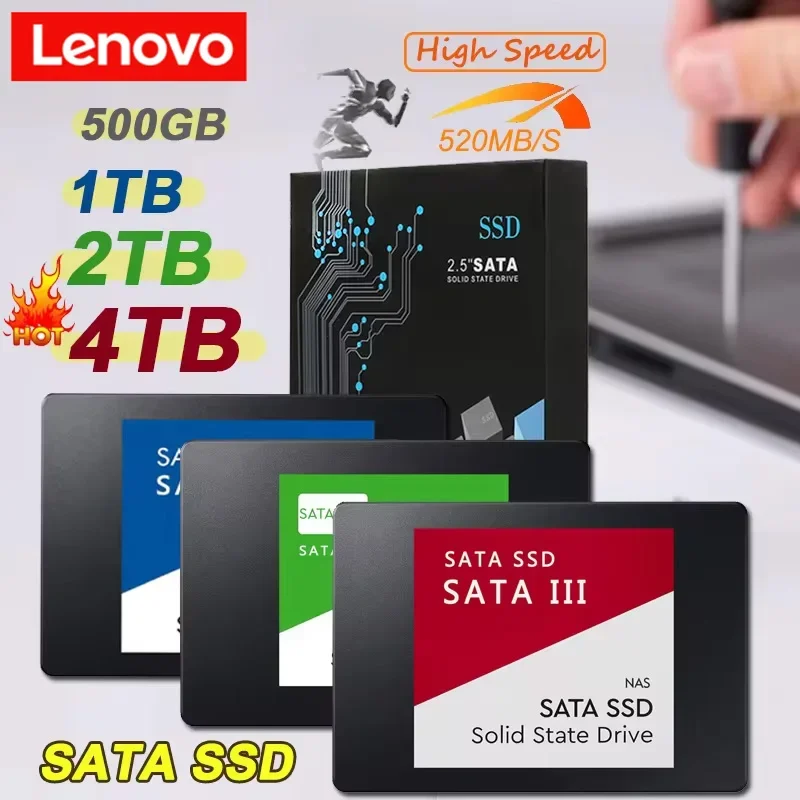 

Внешний твердотельный накопитель Lenovo 4 ТБ USB 3.0, портативный SSD-диск, 540 МБ/с, прочный металлический корпус, ударопрочный внешний жесткий диск для ноутбука