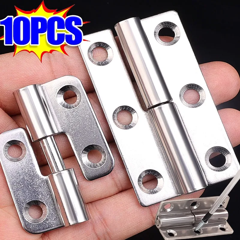 Universal Door Hinges Connector Detachable Flag Lift Off Door Hinge Stainless Steel Slip Joint Cabinet Cupboard Hinge Hardware