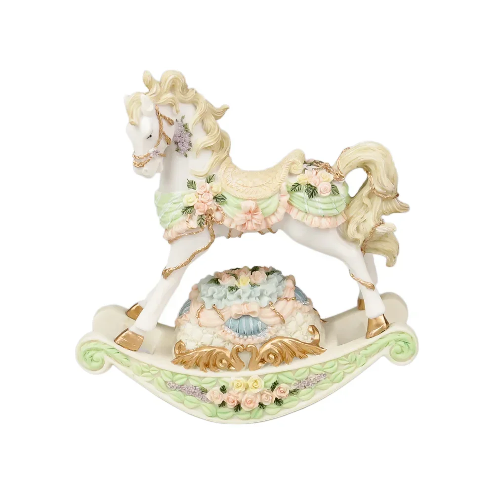 

Carousel crystal ball music box music box creative vintage ornaments