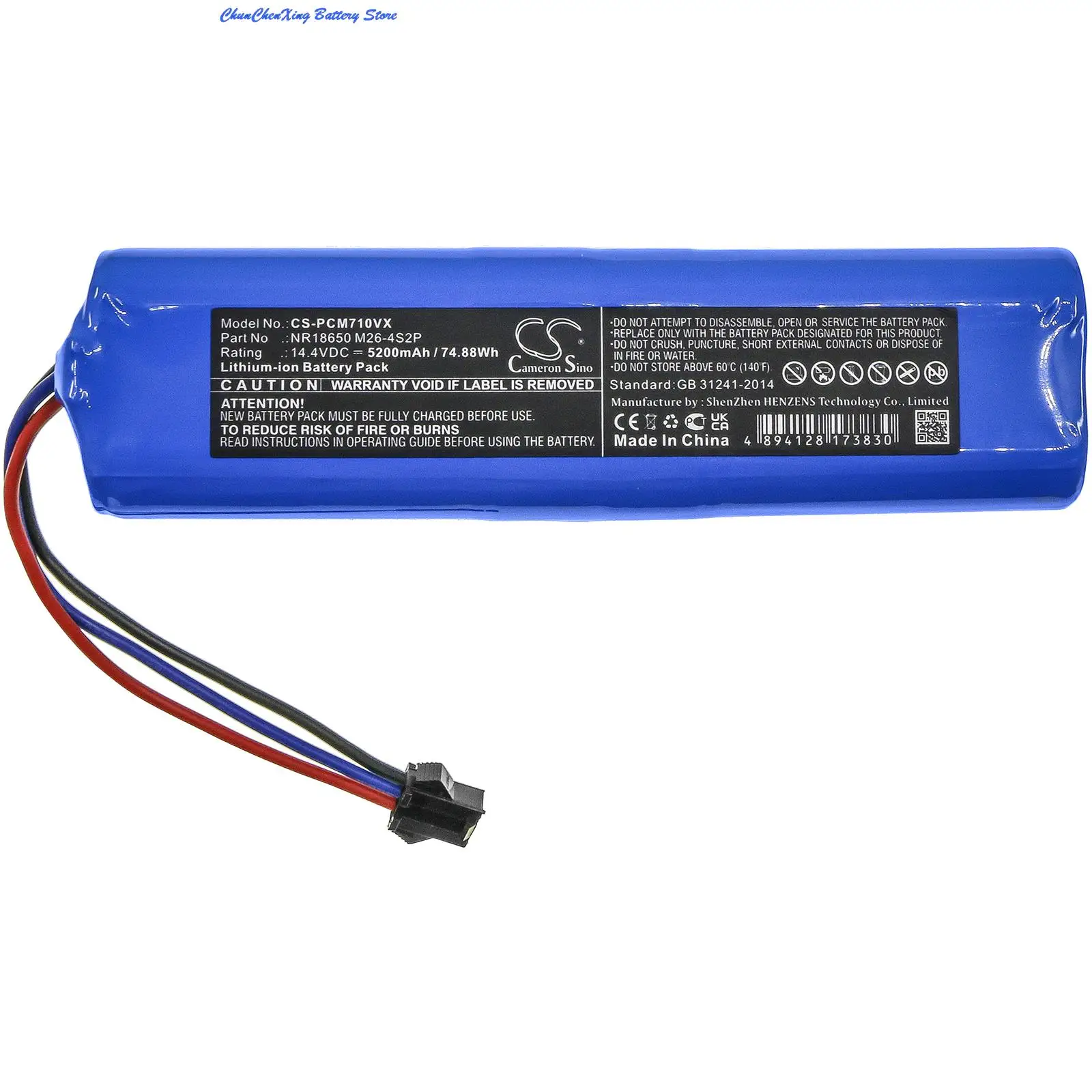 Cameron Sino-Bateria de Aspirador para Proscenic, M8 Pro,M7 Pro,M7 Max,U6,LDS M7 Pro,M6,M6 Pro,M7 LDS, 5000 mAh