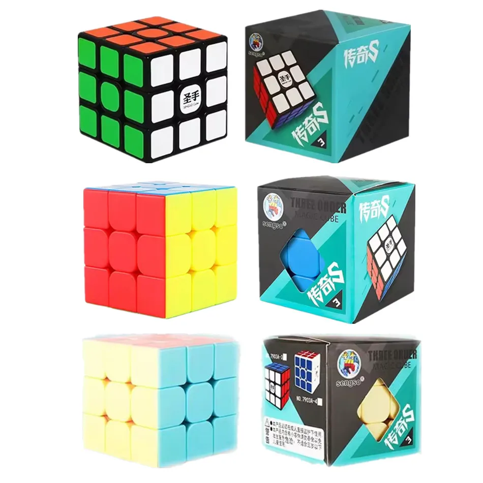 SengSo 3x3 Legend S 3x3 Macaron/Stickerless/ Balck Magic Cube Professional Speed Cubes Educational Toys Cubo Magico Puzzle