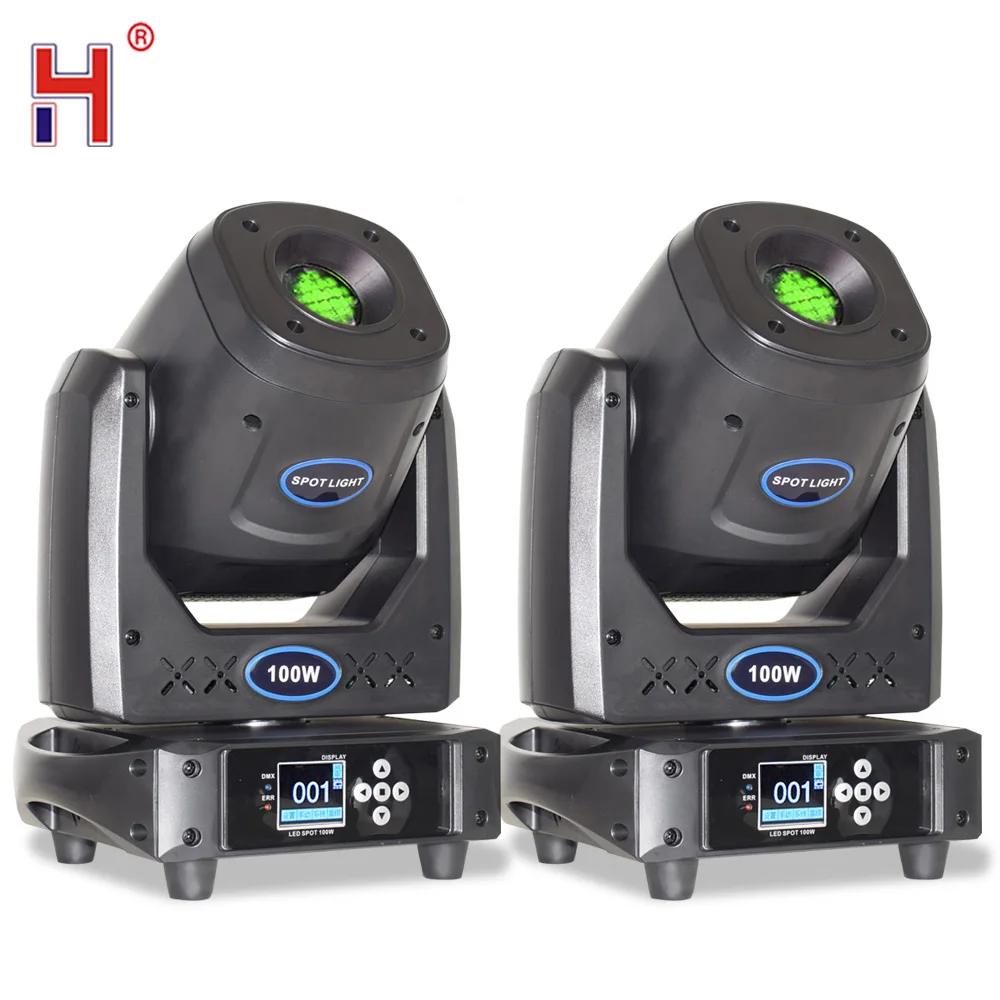 

HongYi Mini Moving Head DJ Light 100W With Rotating Gobo DMX Sound Activat Stage Light 5 face Prism Spotlight For DJ Disco Party