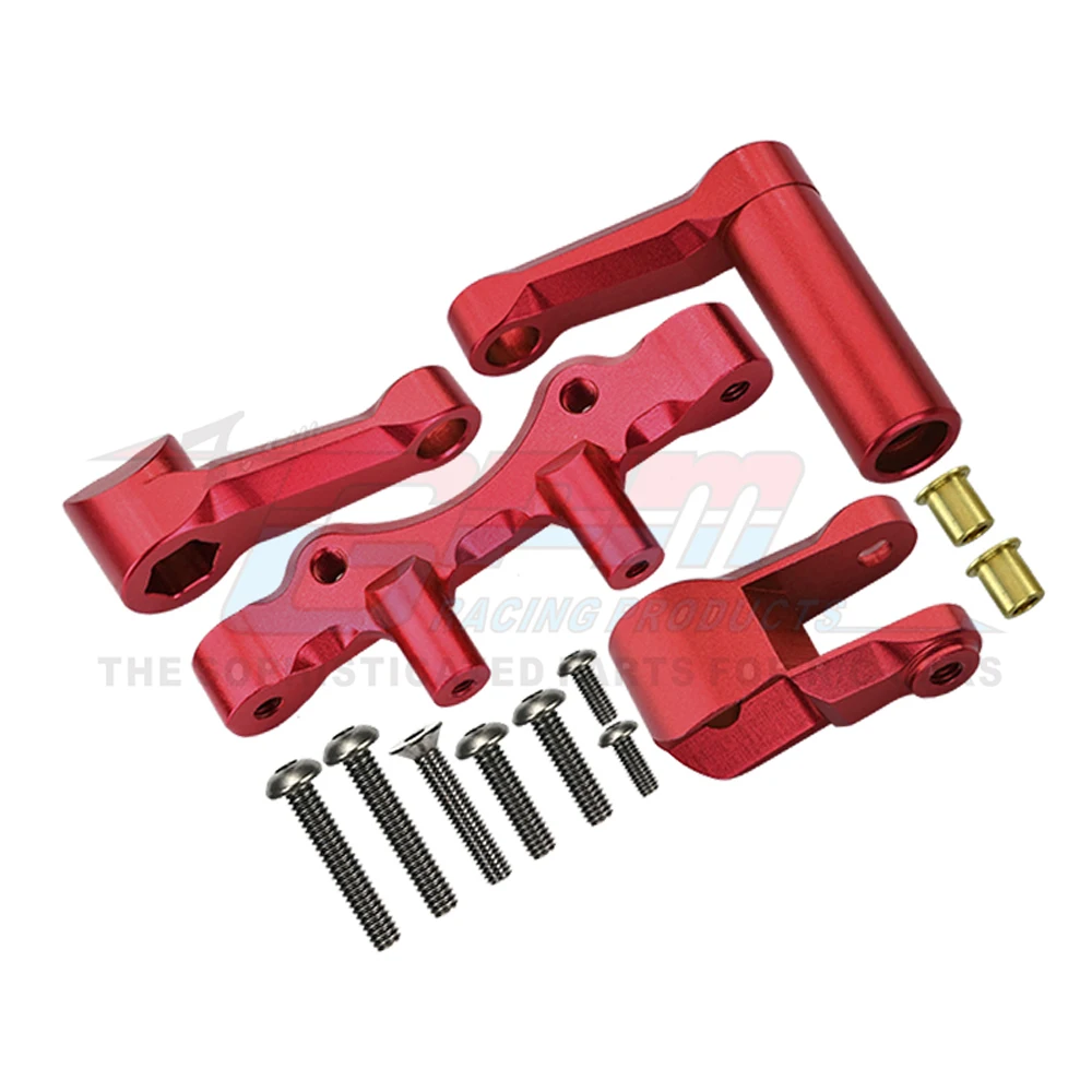 GPM for LOSI 1/6 Super Baja Rey 2.0 Super Rock Rey V2 Desert Truck Upgrade Parts Metal Steering Assembly Bellcrank Set LOS251059