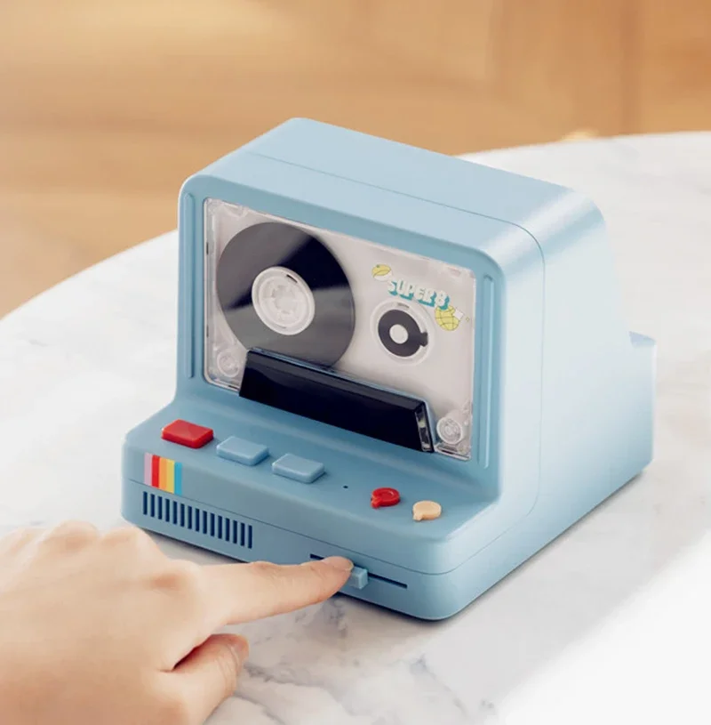 Ретро ленточный аппарат, беспроводной Bluetooth-динамик, многофункциональный ностальгический ритм-сабвуфер, красочная лампа, аромат, маленький динамик