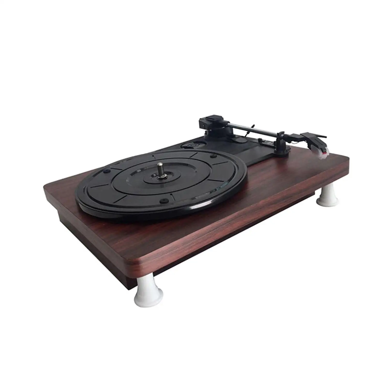 

Vinyl Record Player 3 Speed Turntable Home Decoration Music Vintage Easy to Use Entertainment Phonograph with Built in Speakers