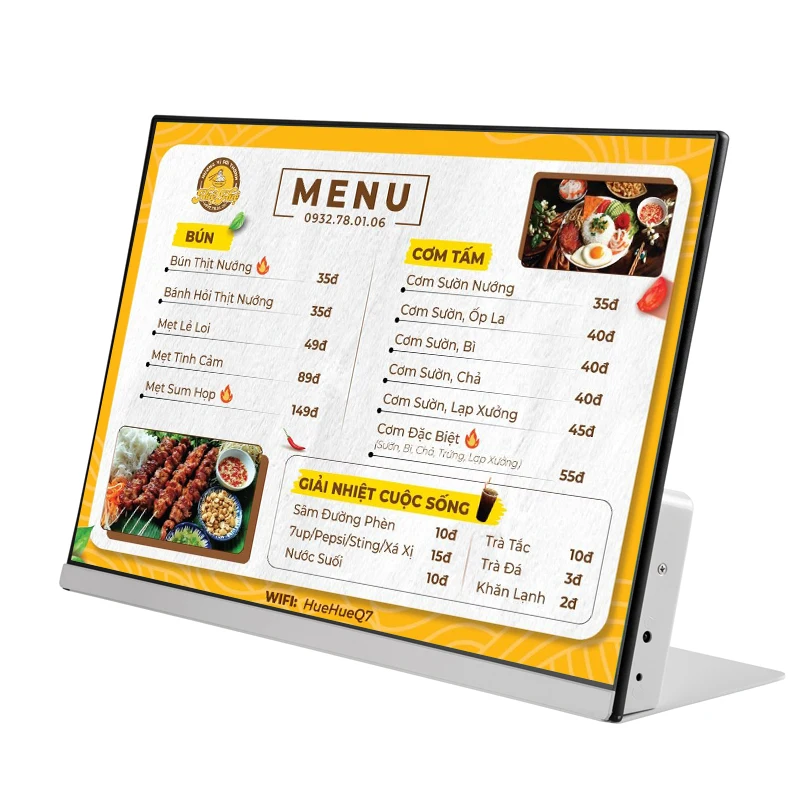 

Small Size 21.5-23.8 Inch Full Screen Touch LCD Menu Board for Front Desk Retail Store Elevator Wayfinding Education Display