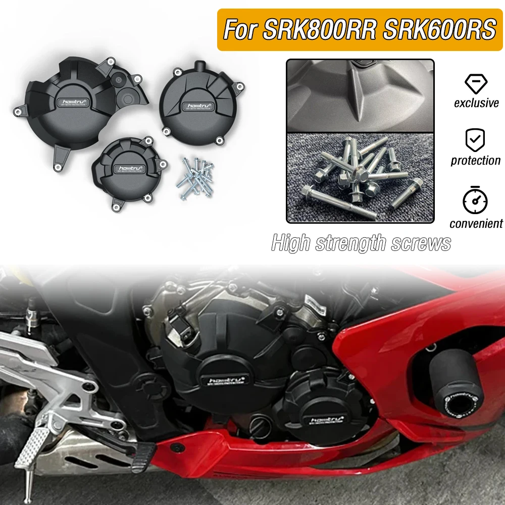 

For QJMOTOR SRK800RR 2023-2025 SRK600RS 2024-2025 Motorcycle Modification Engine Cover Protection Kit