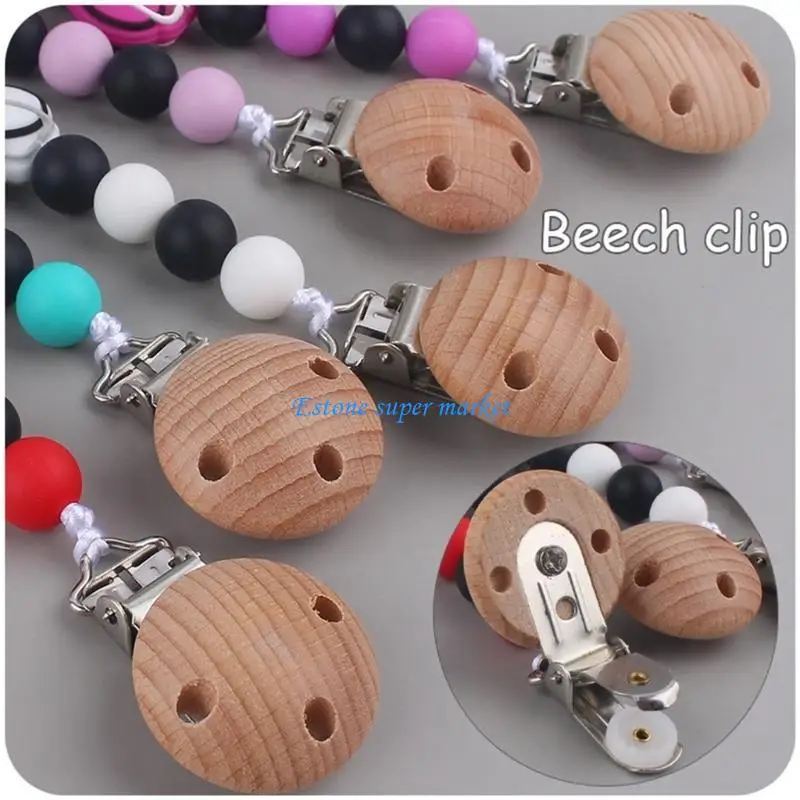 

090B Silicone Pacifier Holder Clip for Infant & Toddler BPA- Teething Toy Holder