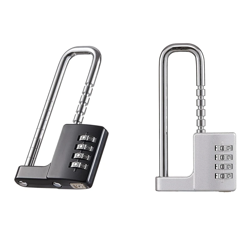 Cabinet Lock,Combination Padlock,Stainless Steel Gym Locker Lock Code Long Adjustable Shackle Lock For School,Gym