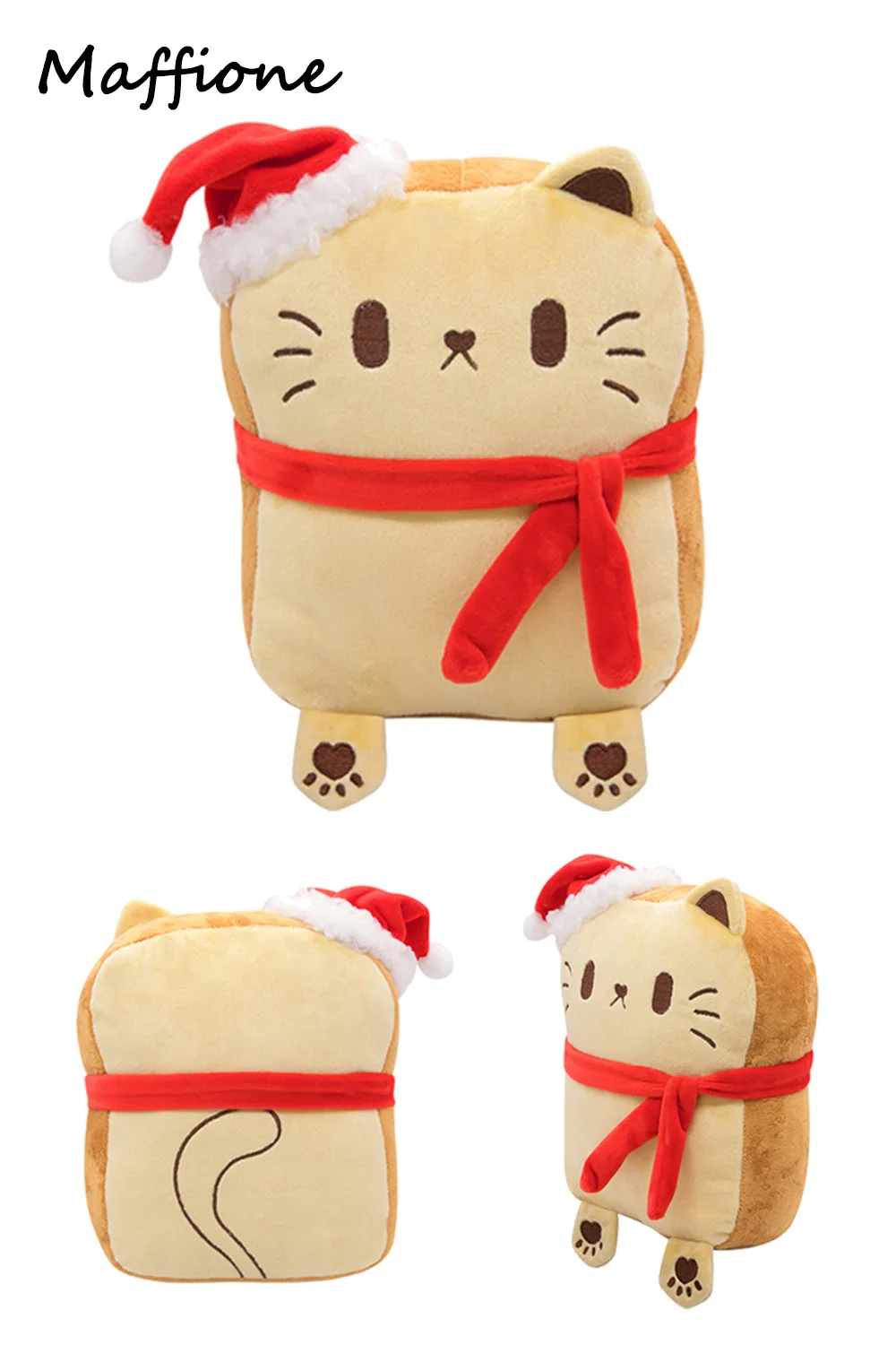 25cm Bread Form Cat Cosplay Plush Plushie Children Figurine Props Xmas Birthday Gifts Mascot Kids Halloween Christmas Decor