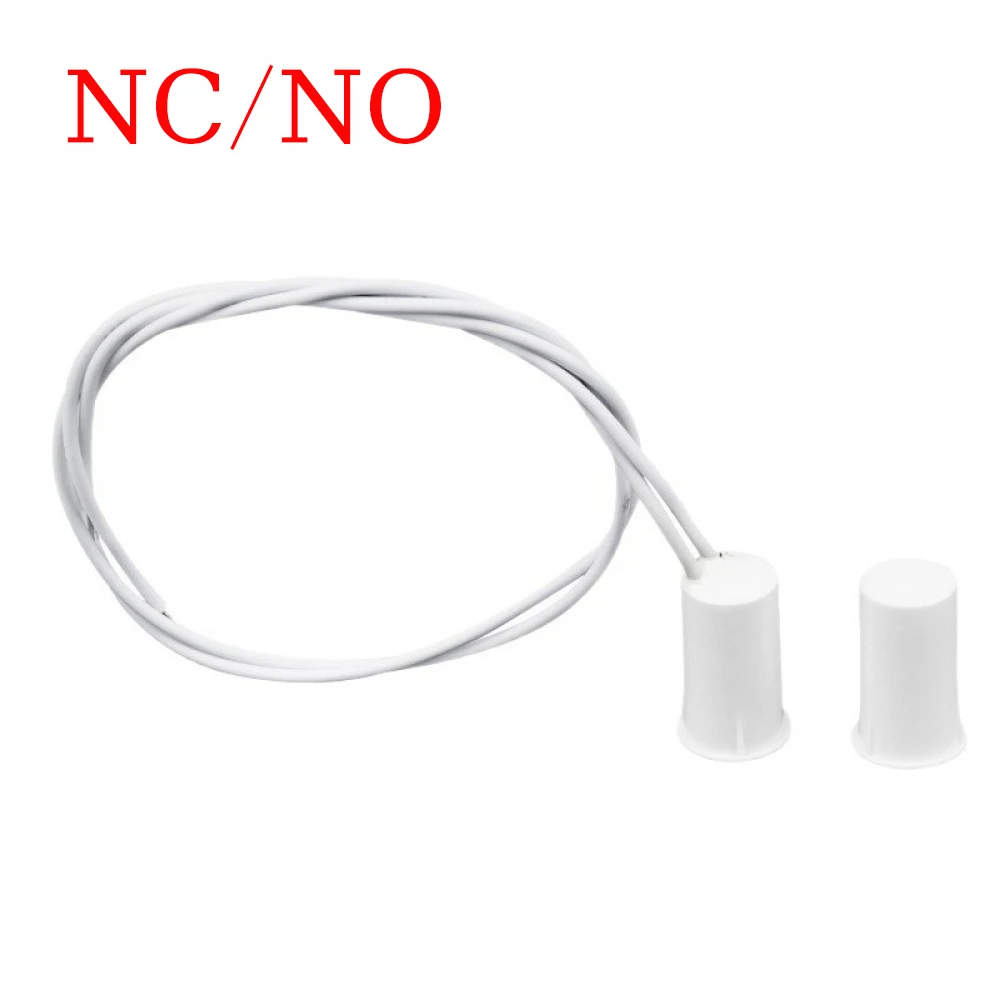

Alarm Wired Window Magnetic Door Contact Sensor Detector Switch Normally Open/Closed Magnetic Door Switch Home Security Alarm