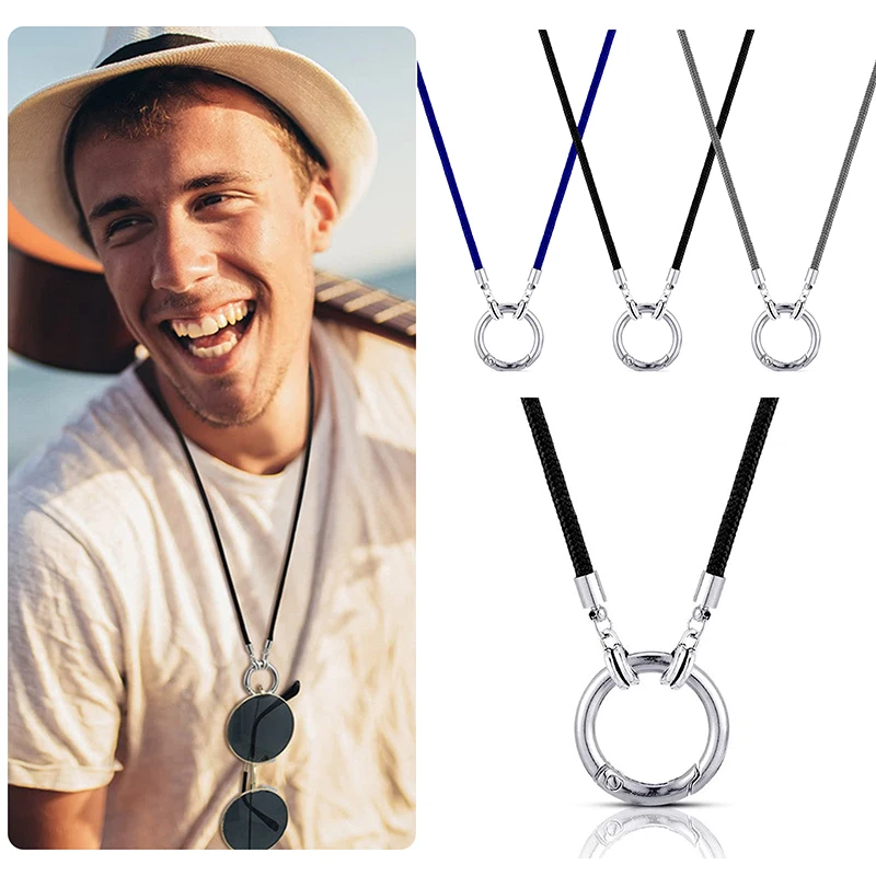 Creative Eyeglass Holder Necklace Portable Outdoors Travel Glasses Storage Cord String Unisex Sunglasses Holder Retainer