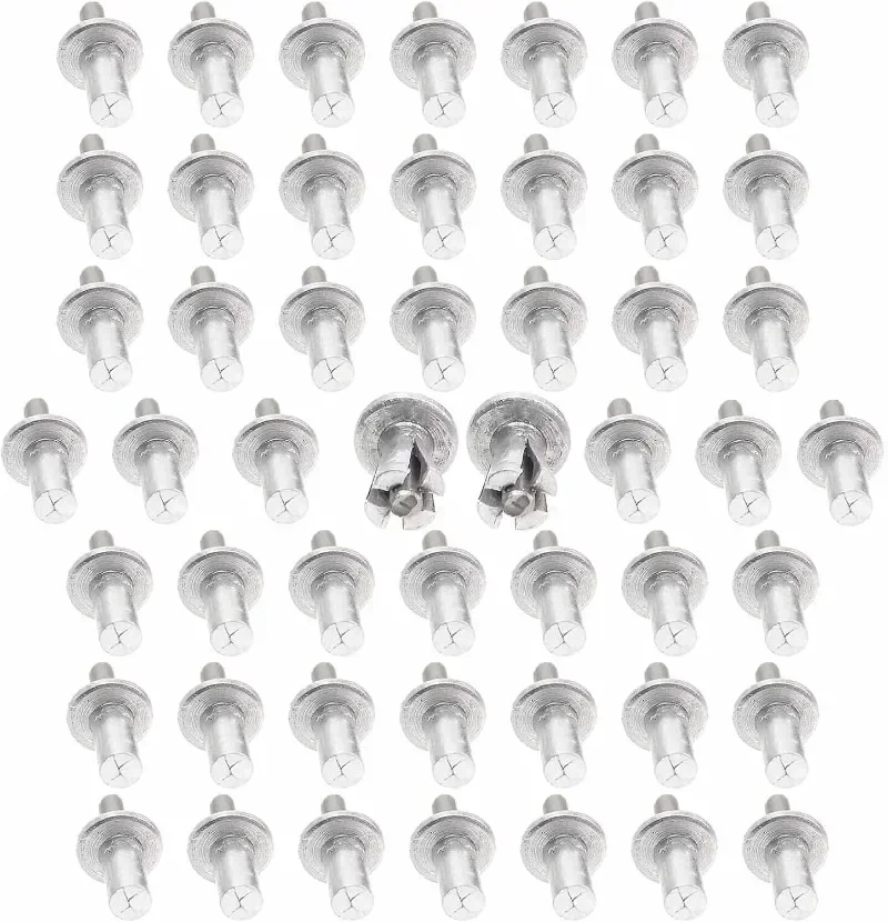 300Pcs Remaches De Golpe Para Metal Upgrade Knock Type Expansion Aluminum Rivets Hammer Drive Rivets  Aluminum Core Rivets