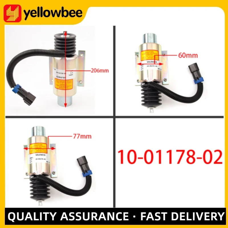 

Fuel Stop Solenoid 10-01178-04 for Carrier Transicold linear Ultra Vector Speed Solenoid 2-Way Connector 12VDC 10-01178-02