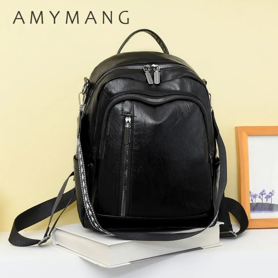 High Quality Waterproof Leather Women Backpack Fashion Anti-theft Women Backpacks Ladies Large Capacity 3 in 1 Backpack Bagpack