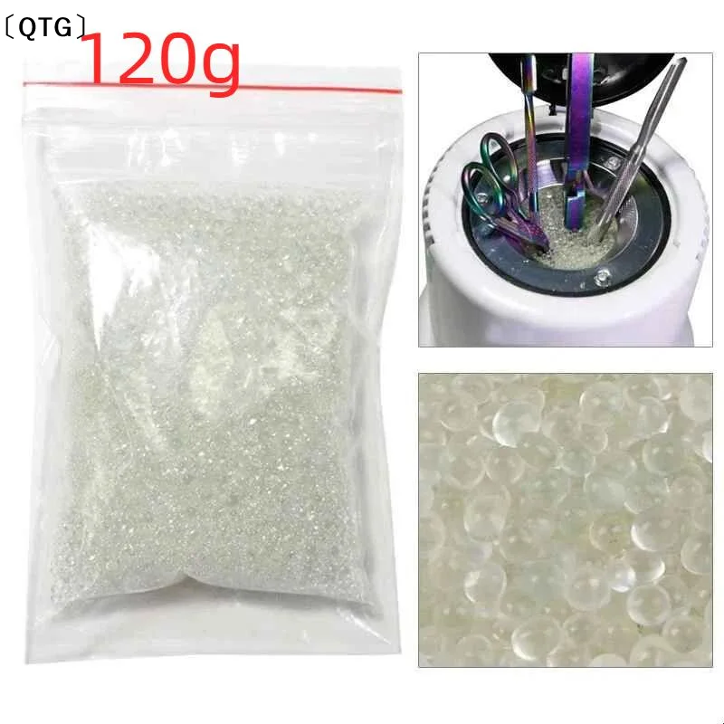 〔QTG〕1 Set Manicure Equipment Sterilizer Box Nail Art Tools  120g Quartz Sand High-Temperature Disinfection Beads For Salon