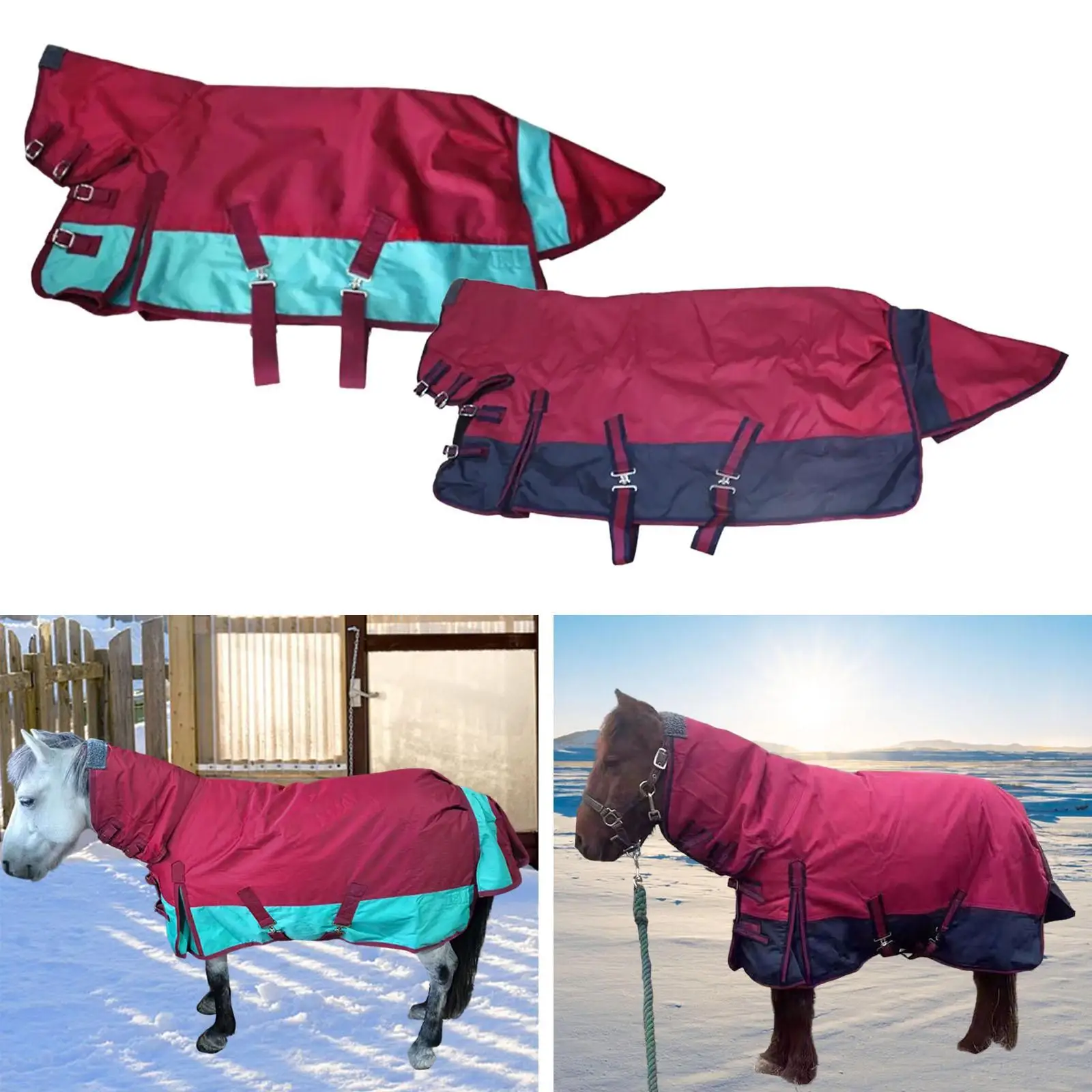 

Horse Winter Turnout Blanket Water Resistant Horse Rug Horse Sheet Equestrian Apparel