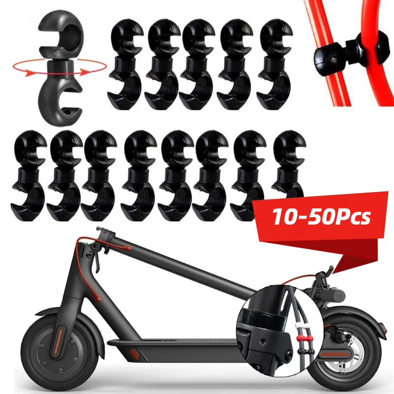 

Black S-shaped Cable Clip Bicycle Cable Guide And Organiser Mini Storage Clip 360-Degree Rotation Removable Motorcycle Parts