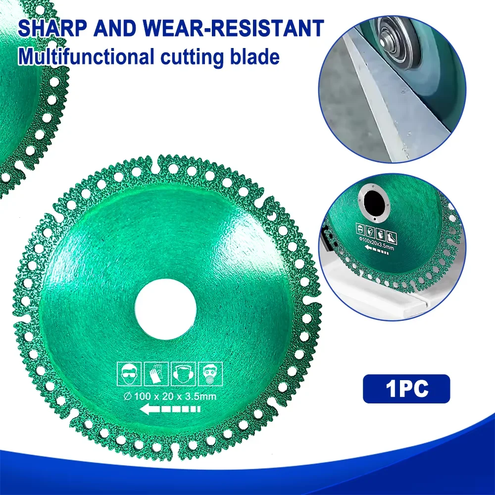 Multifunctional Composite Angle Grinder Brazing Cut Blade Dry Slicing Ceramic Tile Rock Plate Marble Iron Sheet Saw Blade Tool