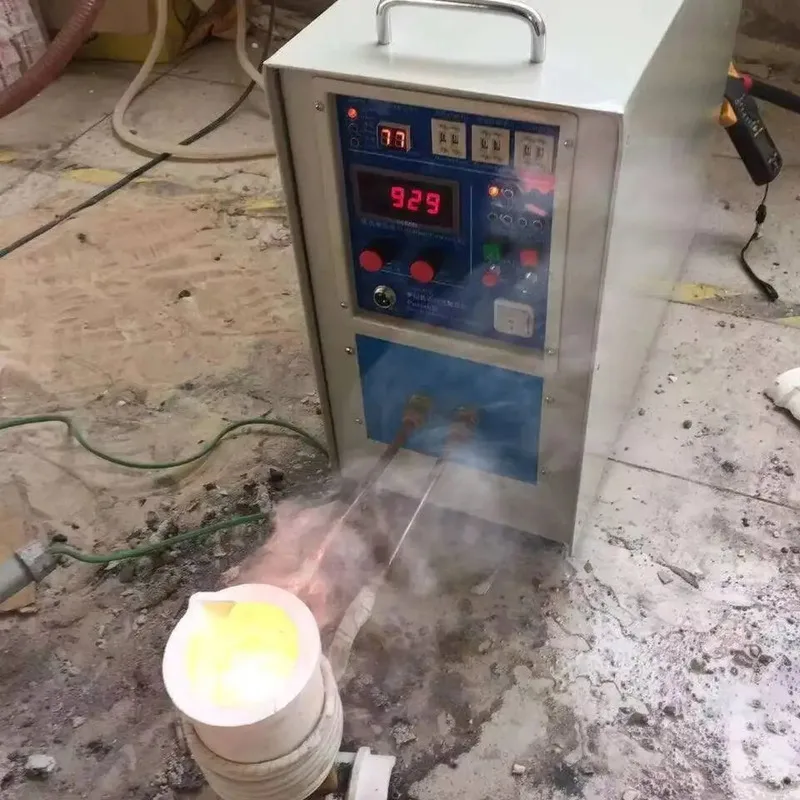 Small Induction Heating Furnace for Metal Melting and Heat Treatment New Condition