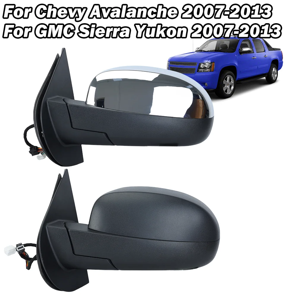 Door Wing Mirror Assembly For Chevrolet Avalanche Silverado Suburban Tahoe For GMC Sierra Yukon 2007-2013 Heated Car Accessories