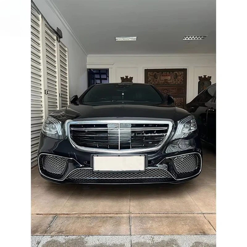Hot Selling  Body Kit for  Benz S Class W222 2014-2020 Upgrade New S65 Design Car Bumper Side Skirt Grille Bodykit