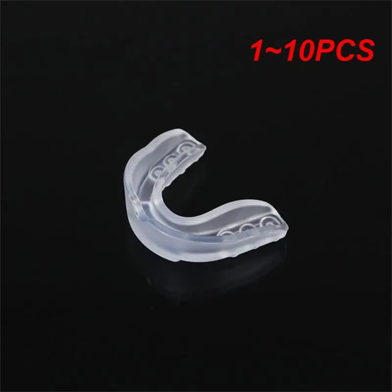 1~10PCS Silicone Tooth Protector Night Sleep Mouth Guard Tray for Rugby Karate Bruxism Grinding Whitening Boxing Protection Free