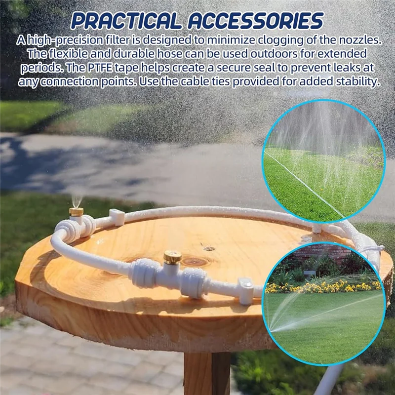 

Комплект водяных трубок AAAN с водяной трубкой для бассейна размером 32,8 фута, 5 насадок, включает комплект распылителей для горки бассейна, фильтр для воды