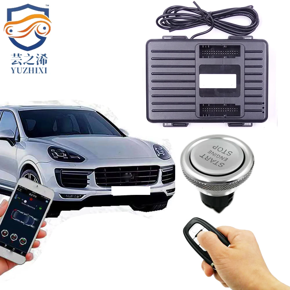 

Для старого Porsche Cayenne года 2006-2009 гг. Добавьте Push To Start Stop PKE Система бесключевого доступа Удаленный стартер двигателя Тип Plug and Play