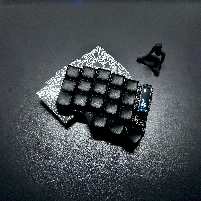 Imagem -02 - Corne Mini 36 Choc Teclado Dividido Personalizado Kaih Choc v1 Interruptor sem Fio Bluetooth Teclado Mecânico Monomodo Fr4 Teclado