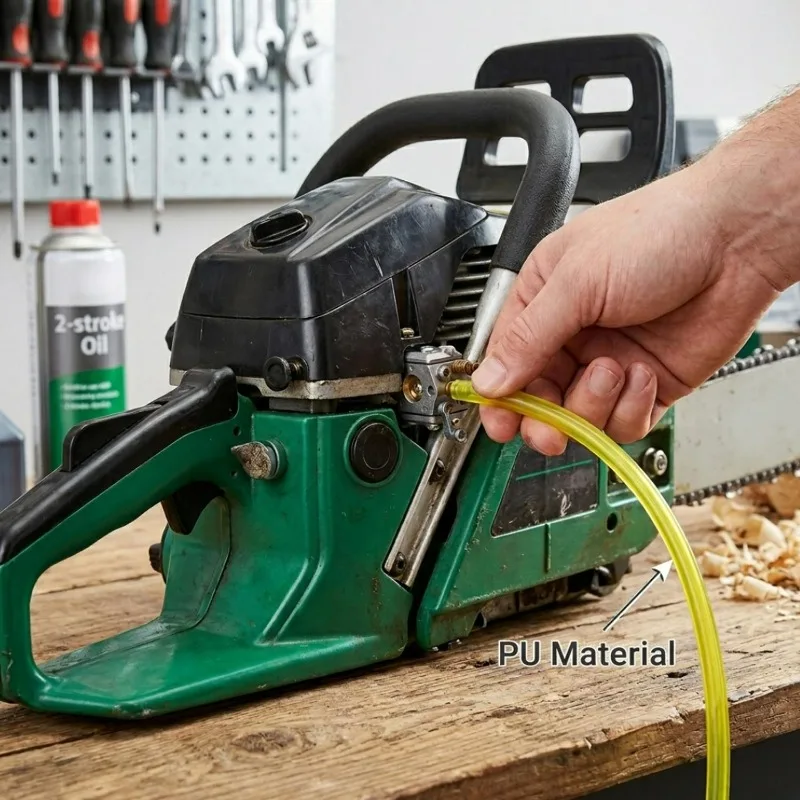 Yellow Gas Fuel Line Hose Tubing Small Engine Chainsaw Lawn Mower String Trimmer Flexible Fuel Tubing Set Power Tool Accessories view 3