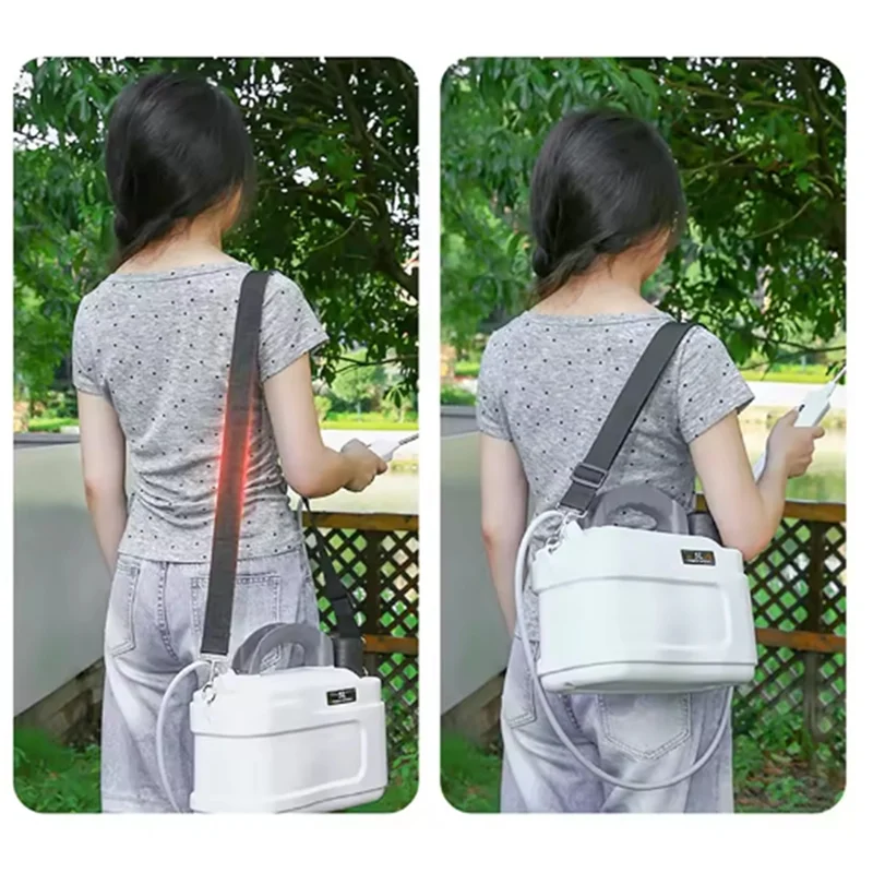 ABGG-Stretchable Electric 5L Watering Can Shoulder Style With Type-C Rechargeable Automatic Garden Plant