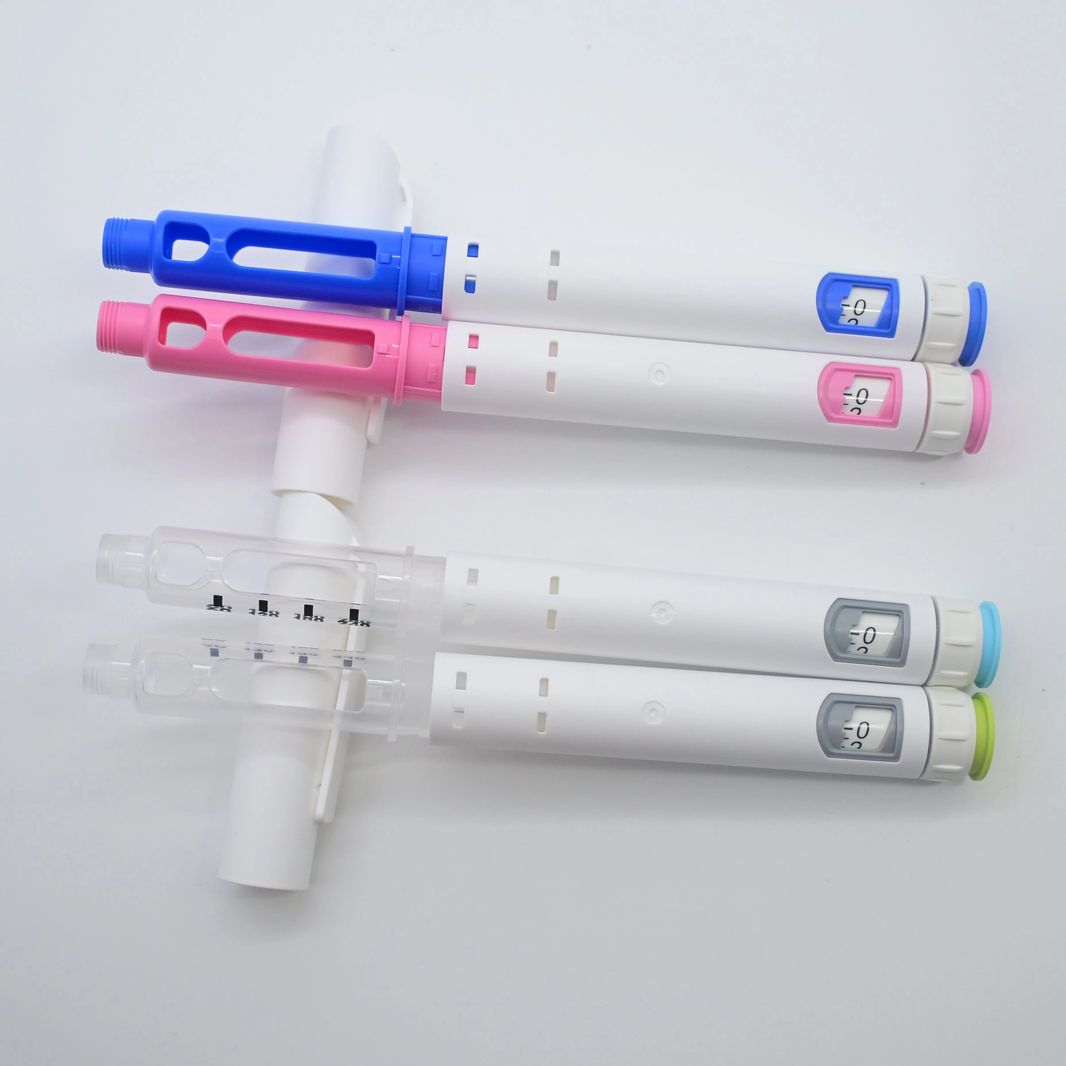 Sample Pack 7 Color Optional 60IU Disposable Injection Pen Controllable Peptide Pen Insulin Pen Tattoo Pen for Self-Injection