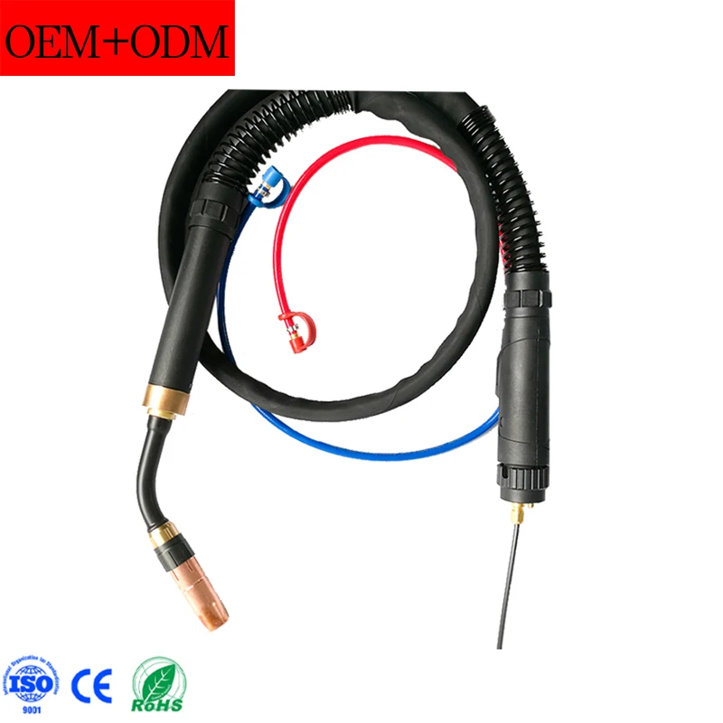 CE Certification connector  MIG red handle welding torch AW5000  complete Solder torch welding mig torch water cooled