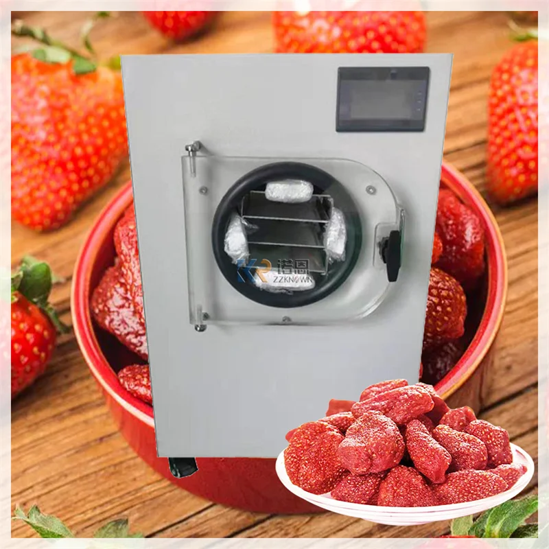 6-8kg Vacuum Freeze Drying Dried Machines Fruit Food Mini Vegetables Freezer Dryer For Sale