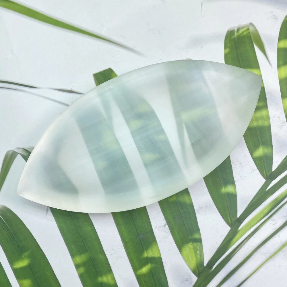 وعاء حجر السيلينيت الطبيعي إزالة المغناطيسية من الكريستال الخام تنقية ورقة بلاطة لوحة زخرفة عطلة وعاء السيلينيت الهدايا #3