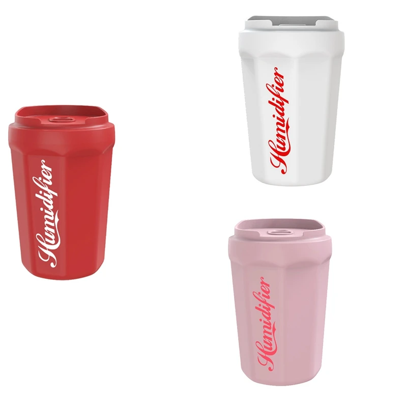 2 pezzi coca cola Cup umidificatore per auto camera da letto casa USB Desktop nebbia pesante Mini piccolo umidificatore d'aria portatile