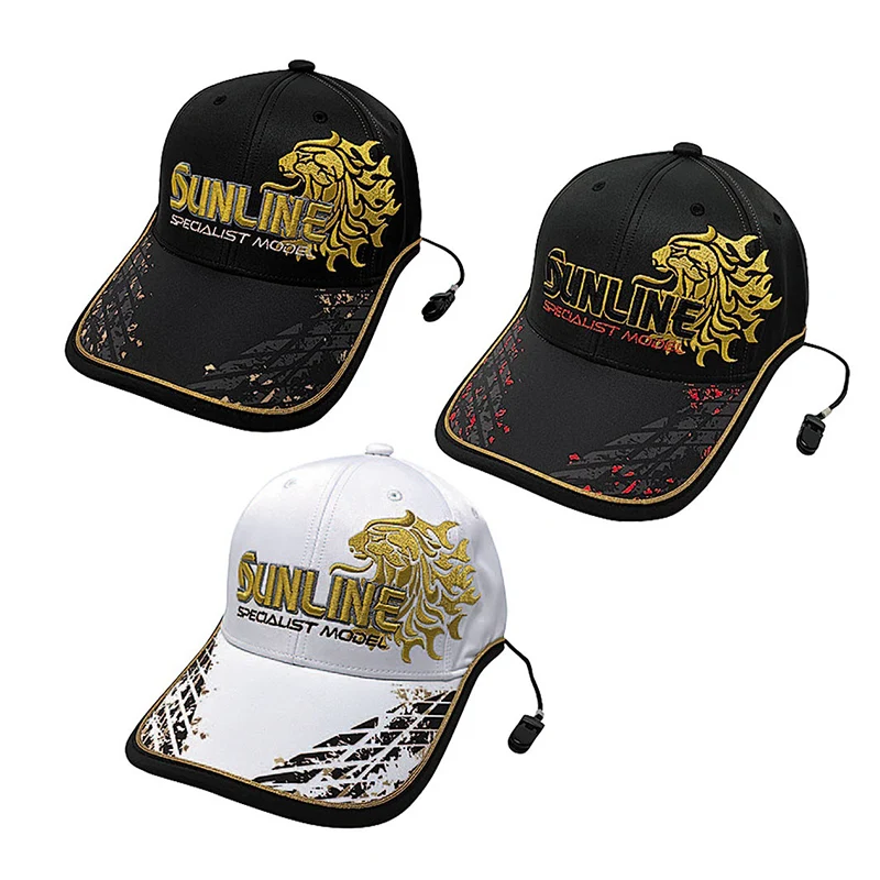 

SUNLINE Fishing Hat for Men CP-3405 Anti-uv Breathable Outdoor Fishing Cap with Clip Adjustable Embroidered Baseball Cap