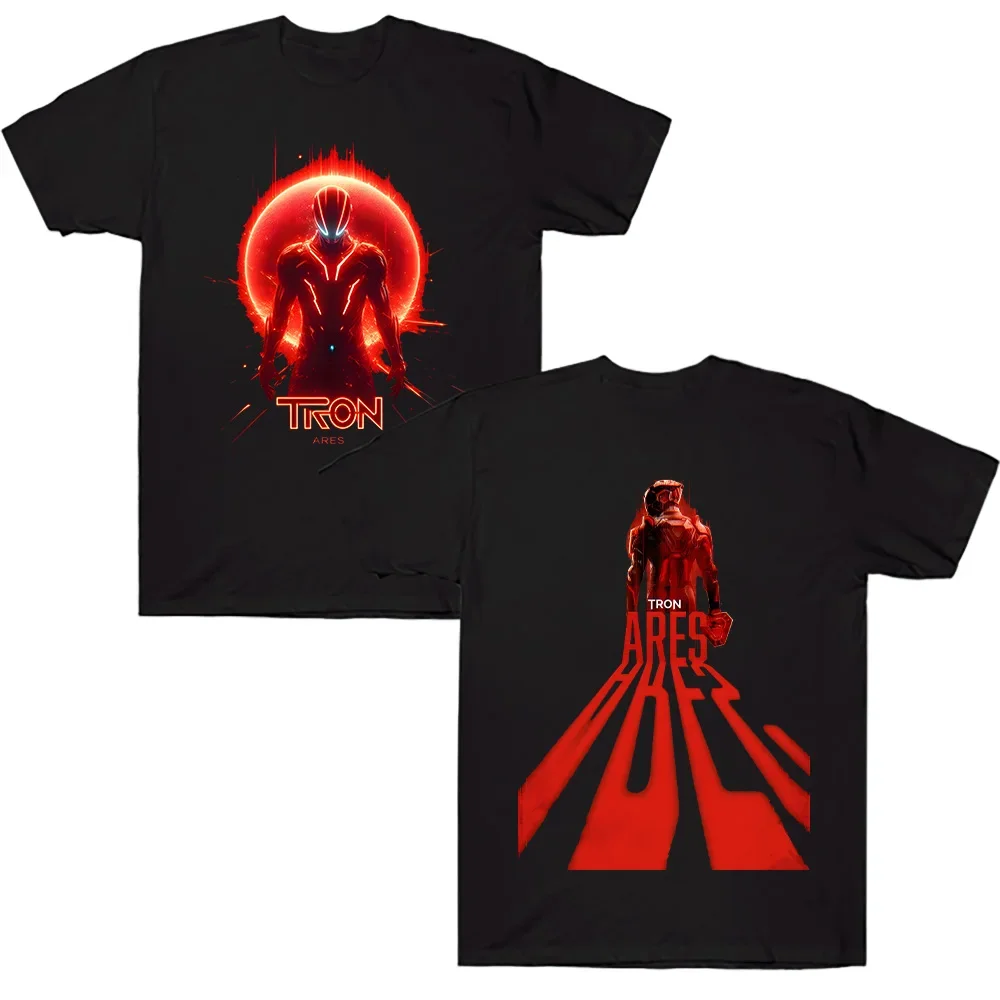 

Tron Ares популярные футболки с графическим рисунком из фильма, хлопковые свободные повседневные модные футболки для женщин и мужчин, креативный дизайн, модные универсальные футболки